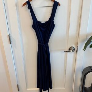 Reformation Navy Blue Sleeveless Dress